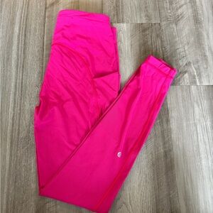 Lululemon x SoulCycle Bright Pink Leggings 28”